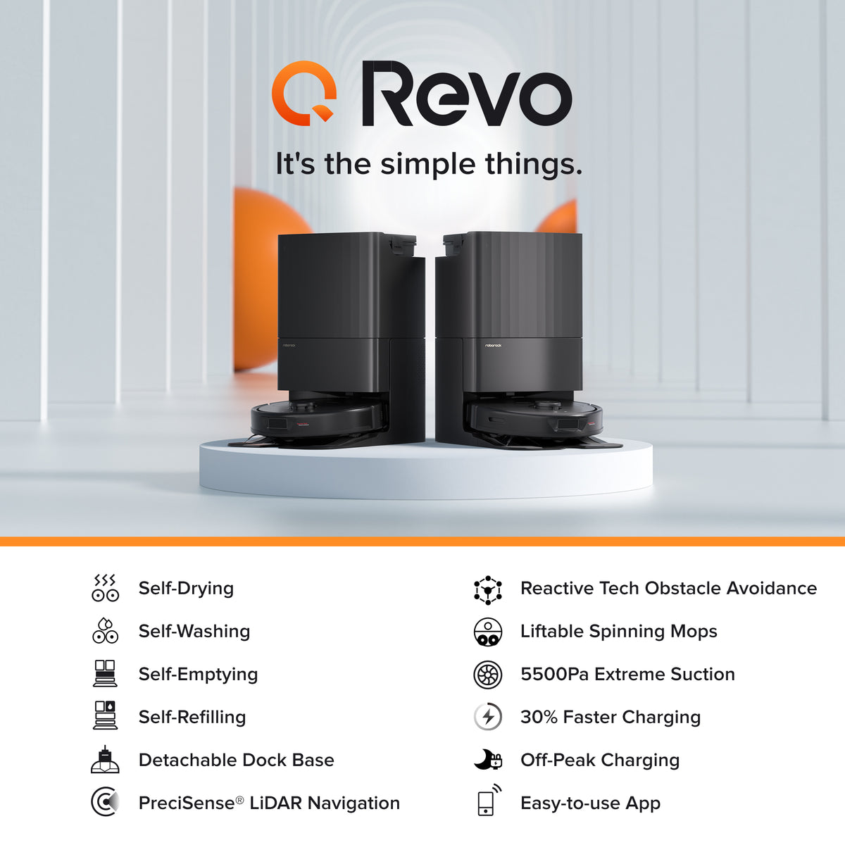 Roborock Q Revo comes with rotating mops