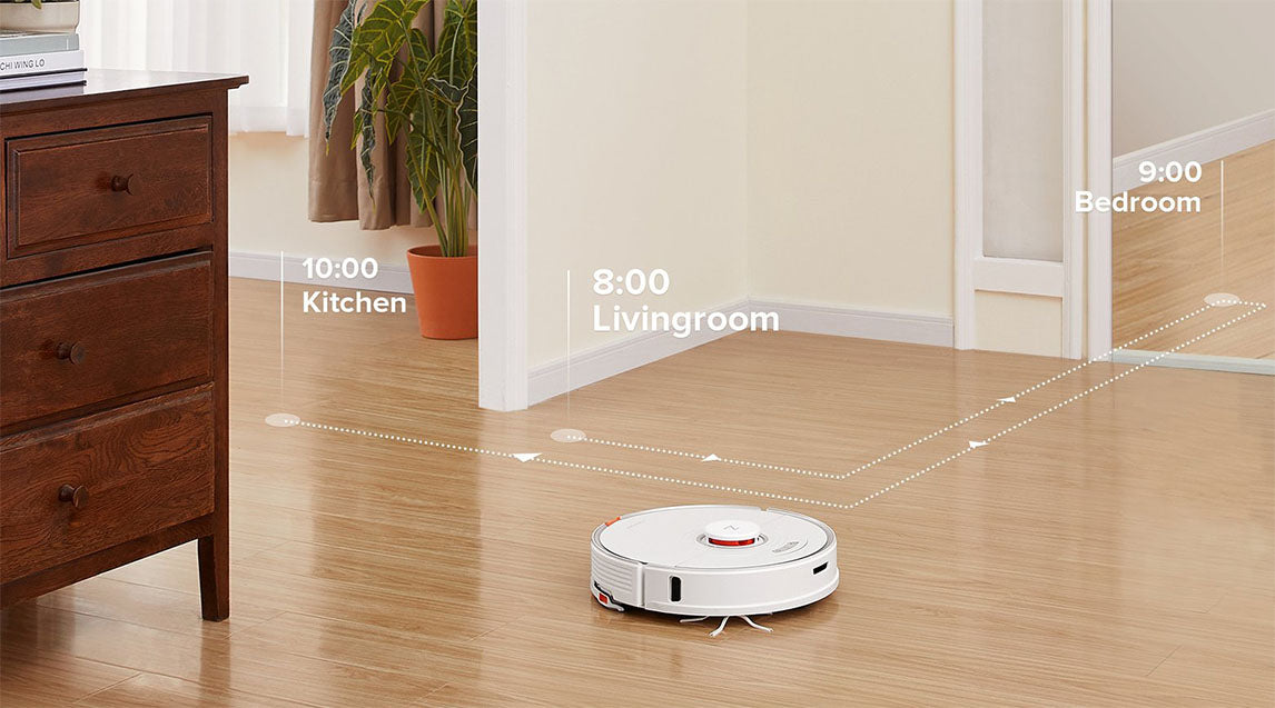 Set advanced scheduling to automate room cleaning This is a image