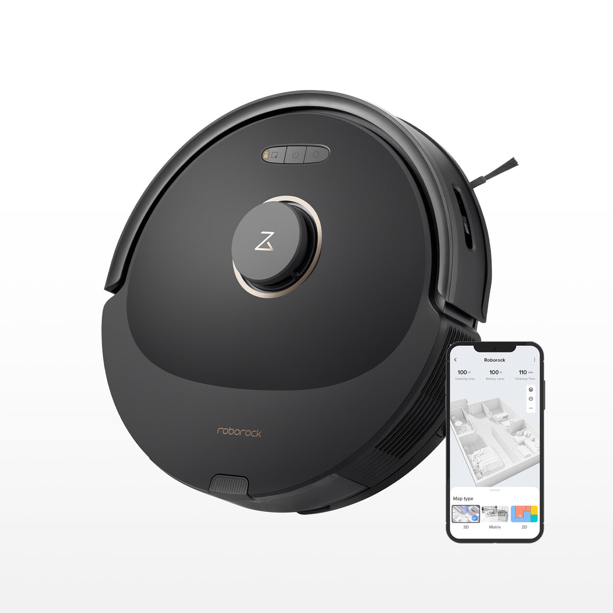  roborock Q7 Max Robot Vacuum and Mop Cleaner, 4200Pa Strong  Suction, Lidar Navigation, Multi-Level Mapping, No-Go&No-Mop Zones, 180mins  Runtime, Works with Alexa, Perfect for Pet Hair(Black)