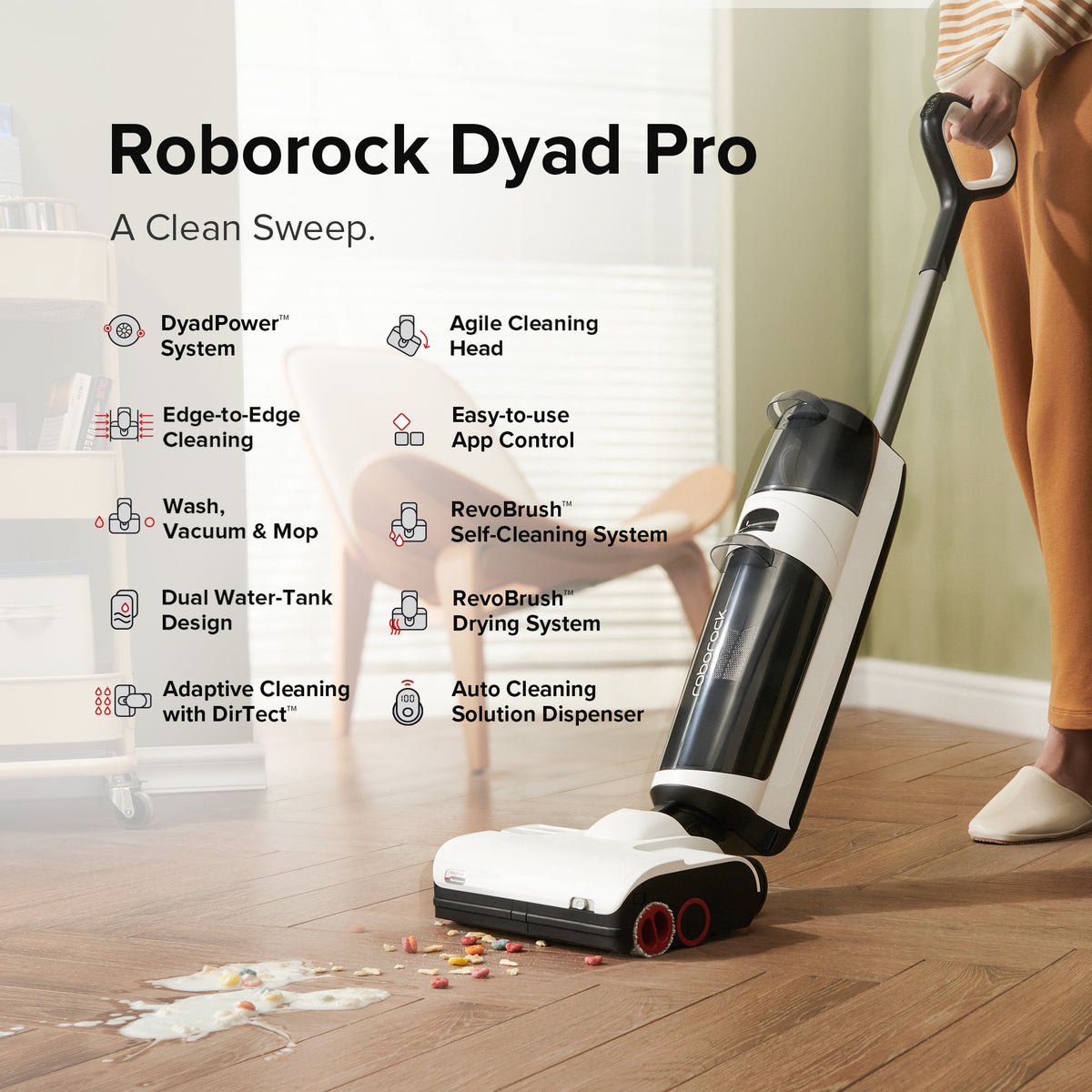 Handheld Vacuum Cleaner Floor Care Fluid Containers, Detergent Boxes, Boxes  for Adding Concentrates. Compatible for Roborock. Dyad Pro/Dyad Pro. Wet