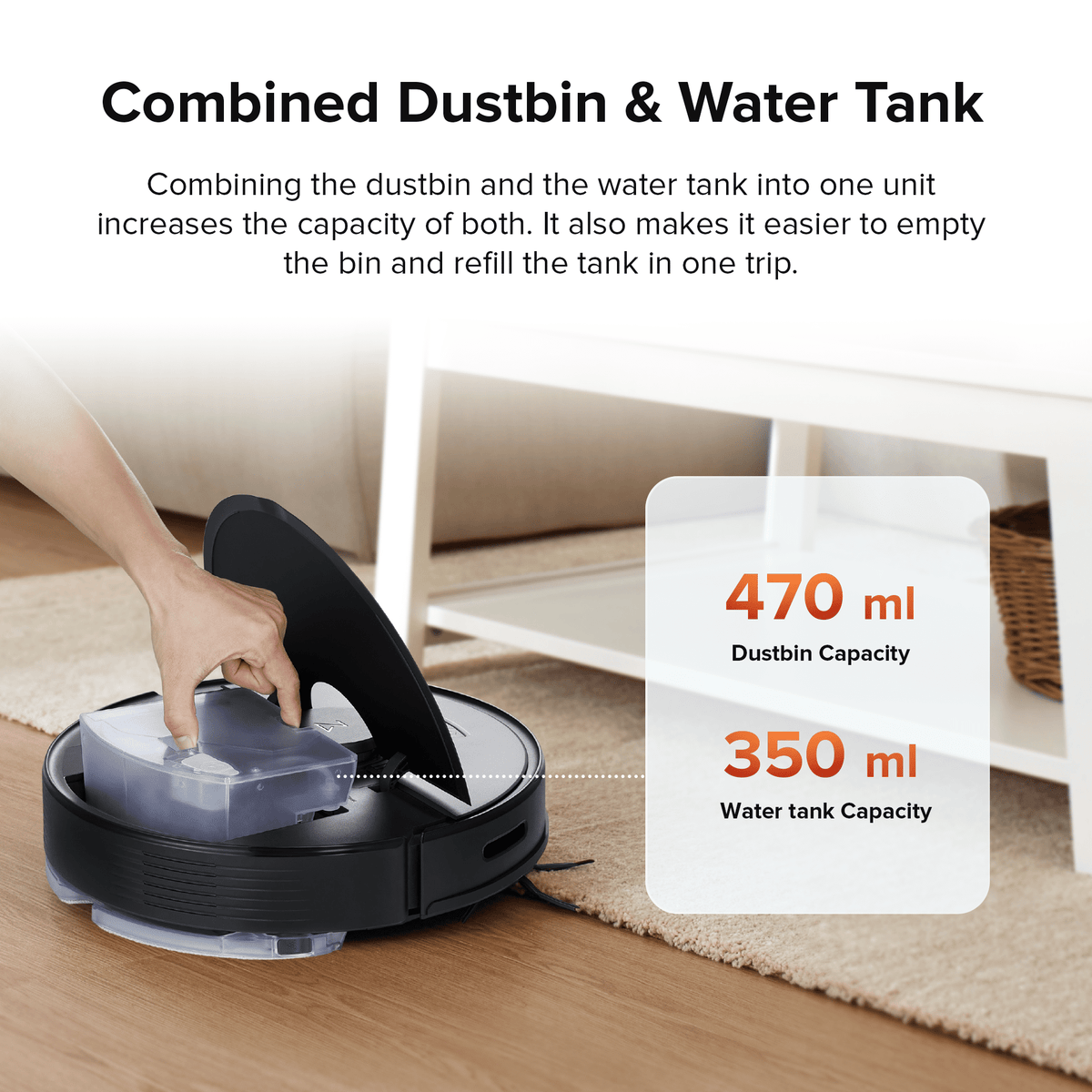  roborock Q7 Max+ Robot Vacuum and Mop with Auto-Empty Dock  Pure, Hands-Free Cleaning for up to 7 Weeks, APP-Controlled Mopping, 4200Pa  Suction, No-Mop&No-Go Zones, 180mins Runtime, Works with Alexa