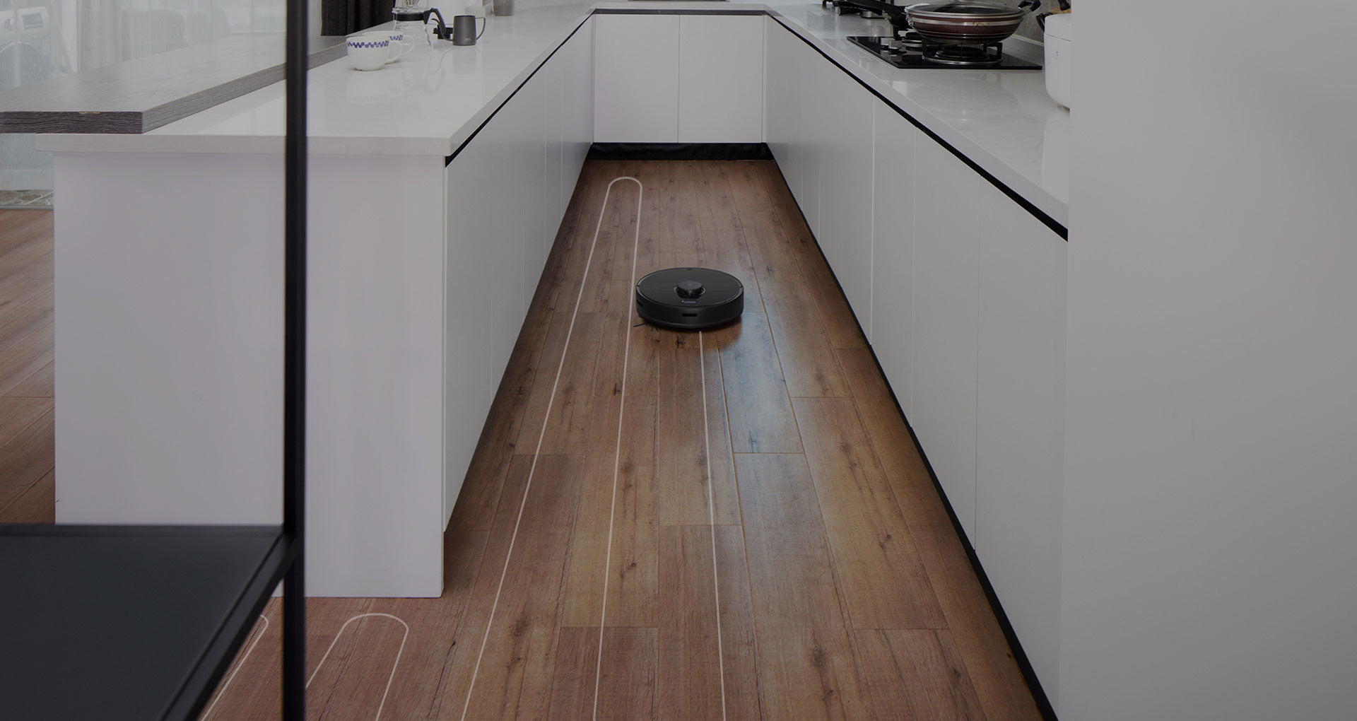 Roborock S5 Max can navigate and calculating the most efficient route for each room Roborock S5 Max can navigate and calculating the most efficient route for each room
