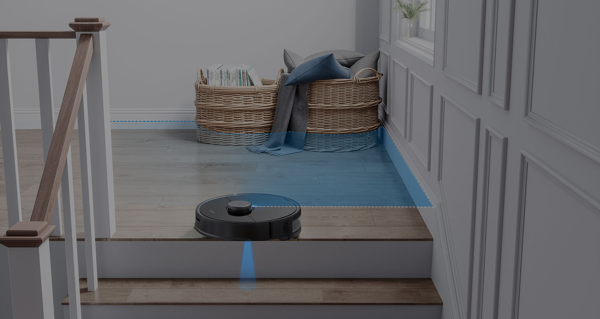 Roborock S5 Max environmental sensors keep it goes about its business safely Roborock S5 Max environmental sensors keep it goes about its business safely