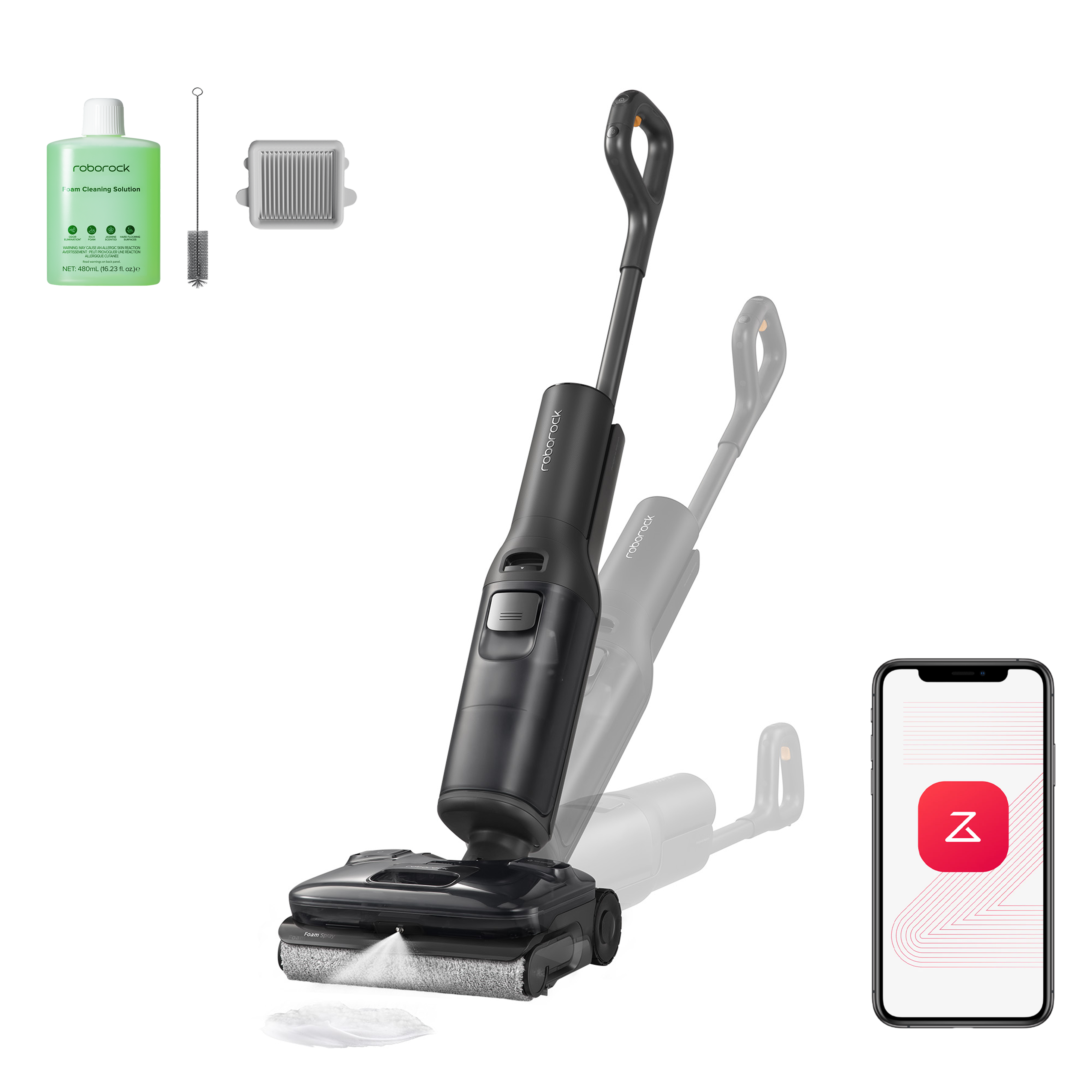 Roborock F25 ACE Pro Wet & Dry Vacuum with JetFoaming Cleaning