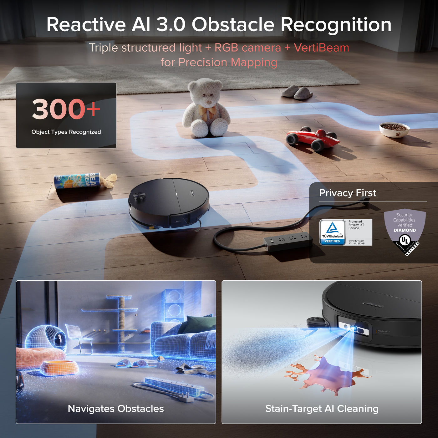 Roborock Saros 20 Sonic Robot Vacuum with Brand New RockDock