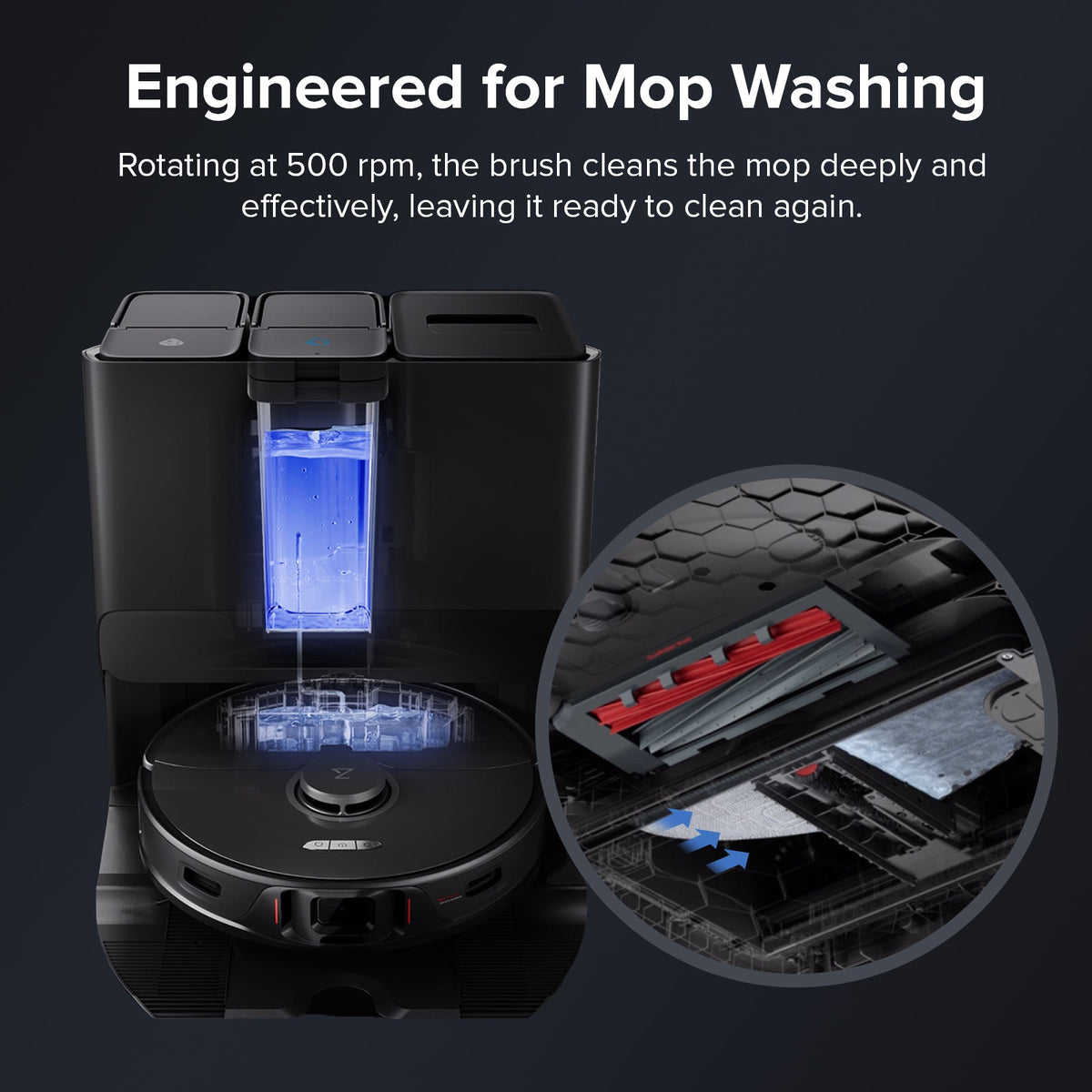 Roborock Cleaning Brush*2pcs for Saros 10, S8 MaxV Ultra Series