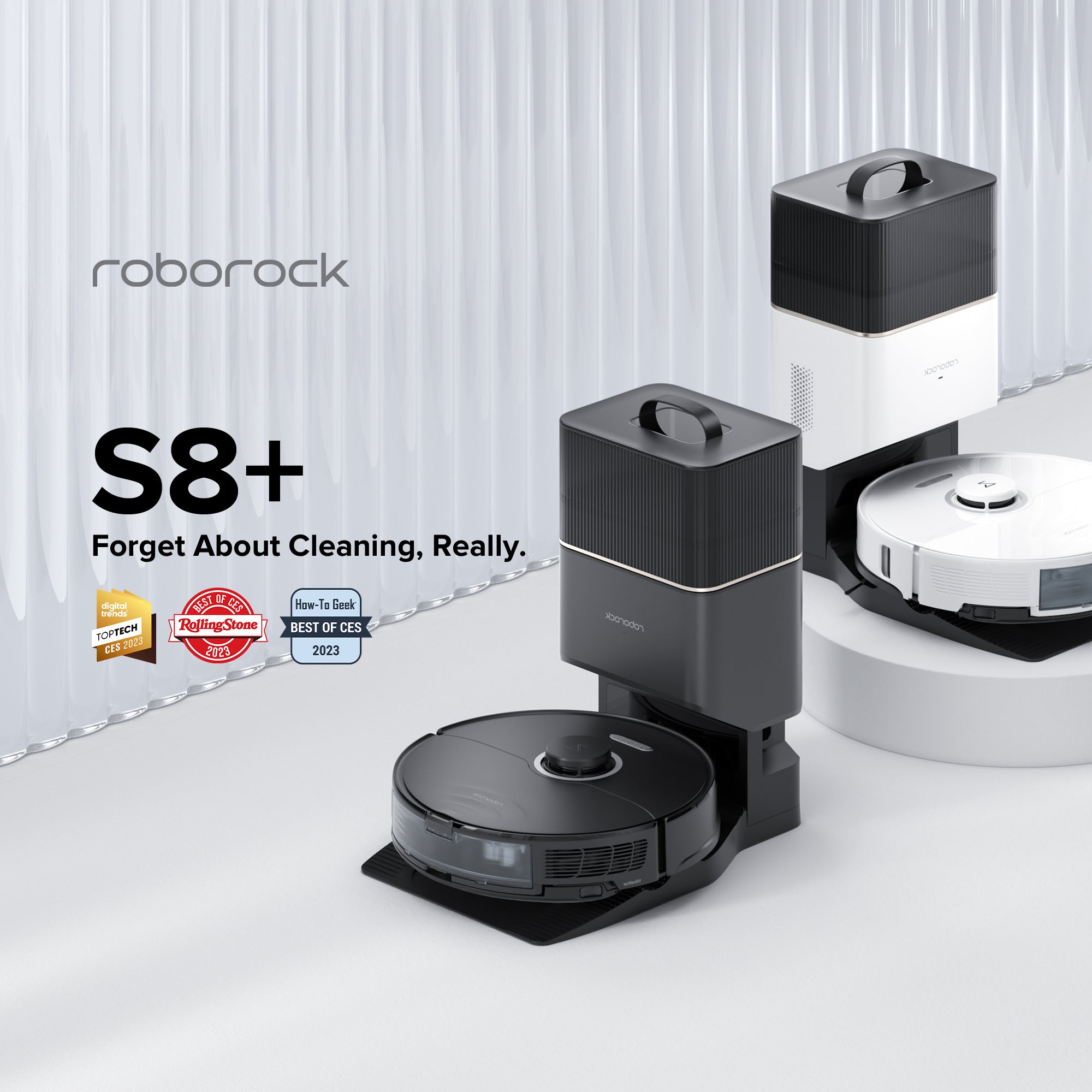 Roborock S8+ Robot Vacuum with Auto-Empty Dock