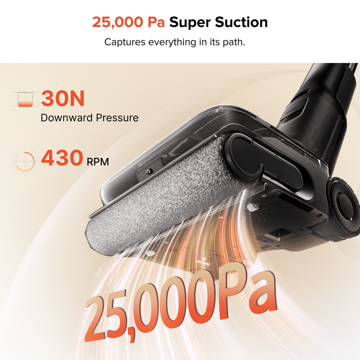 Roborock F25 ACE Pro Wet & Dry Vacuum with JetFoaming Cleaning