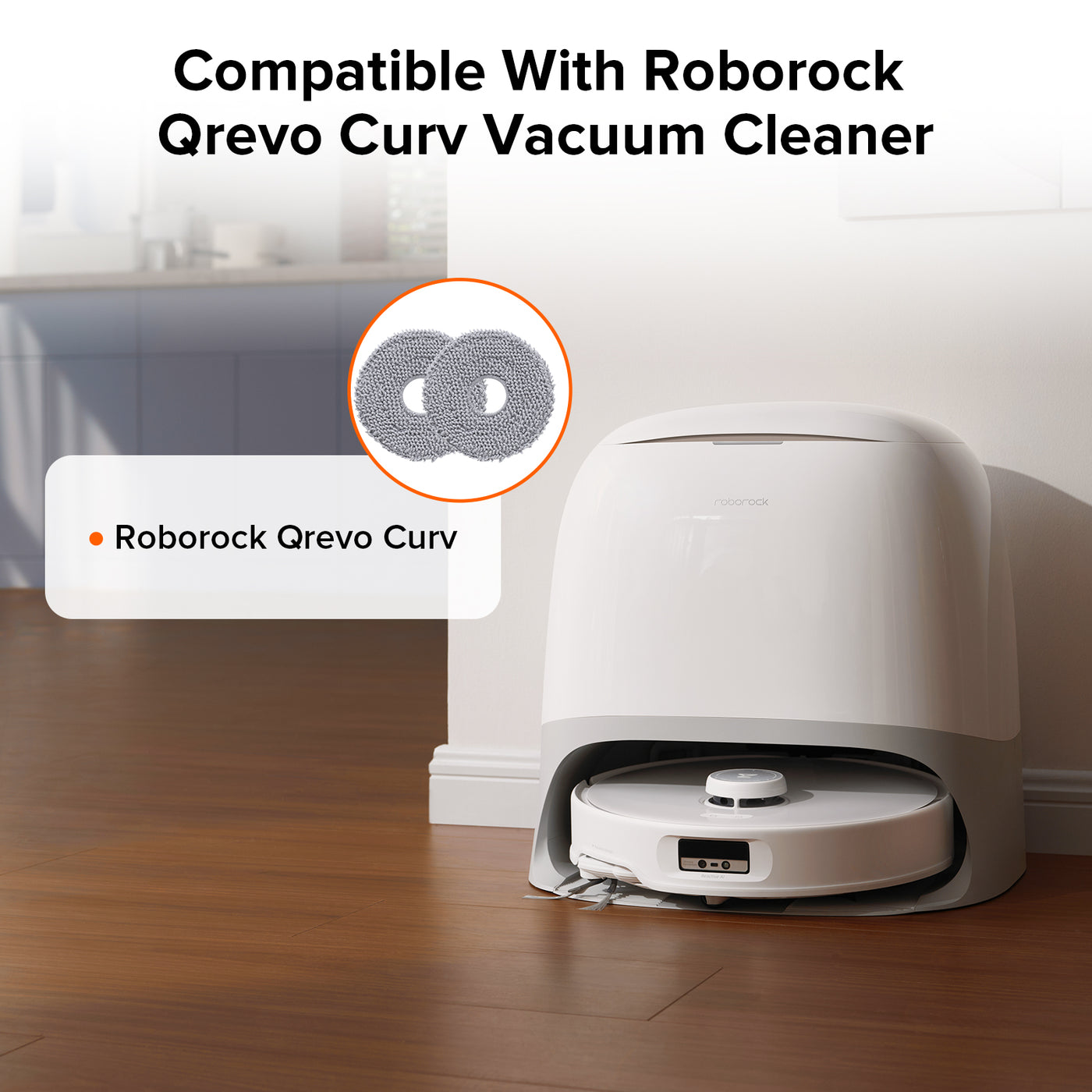 Roborock Mop Cloth*4pcs for Qrevo Curv Series and Qrevo Edge