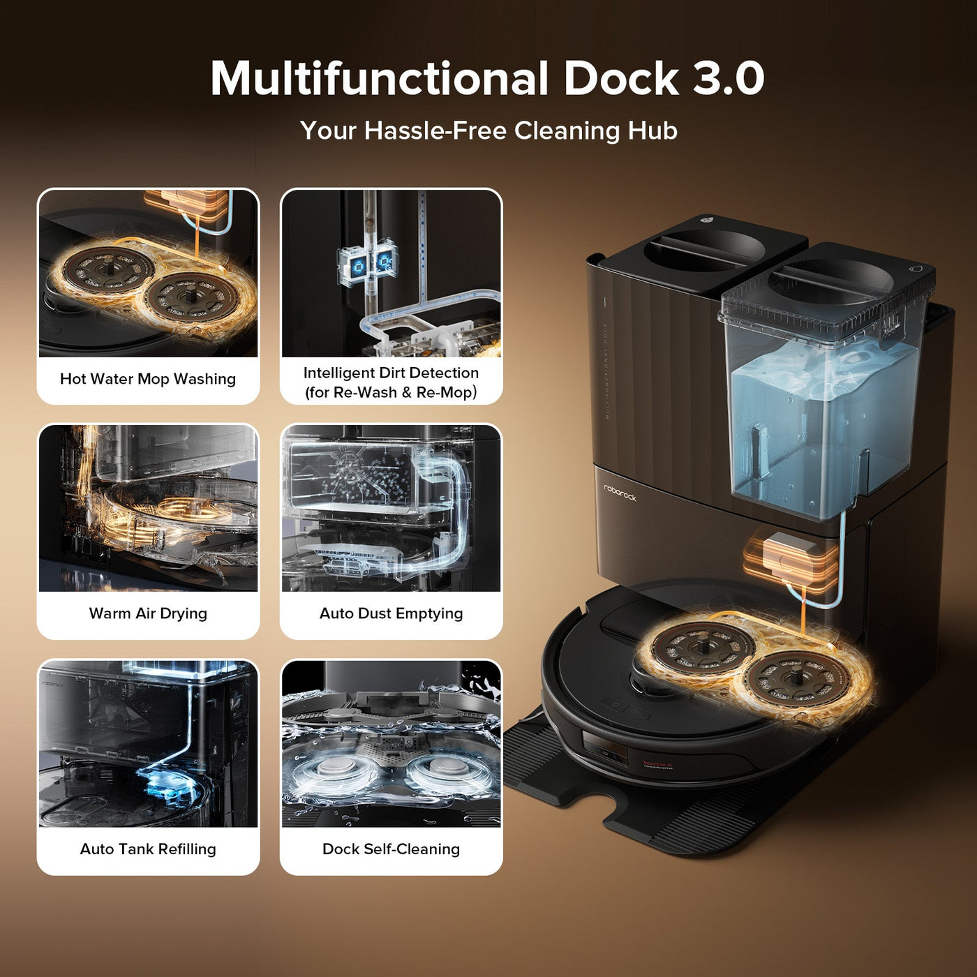 Roborock Qrevo Master Robot Vacuum with Multifunctional Dock