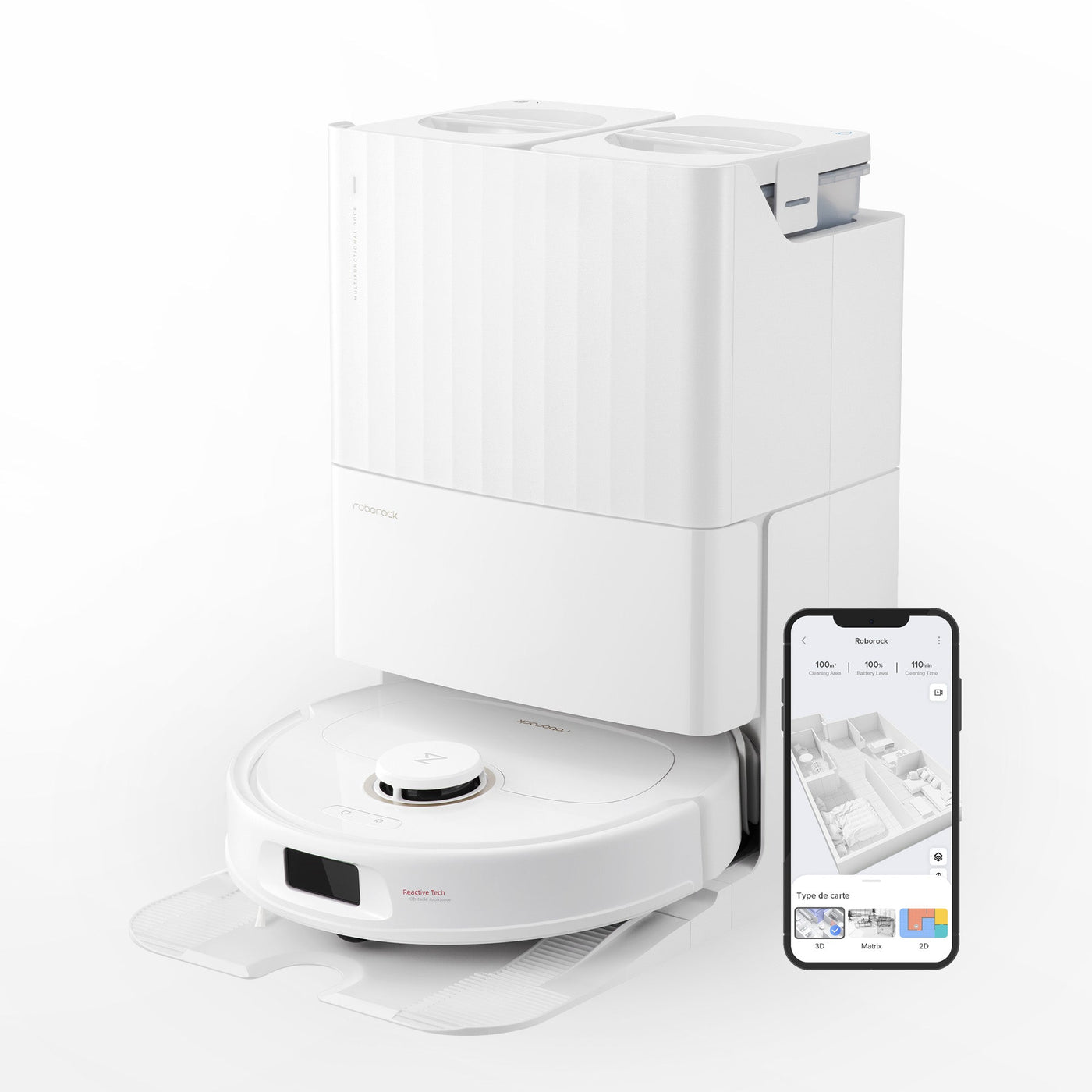 お値下げᕦ(ò_óˇ)ᕤ⭐︎roborock qrevo c qrrc52-04 Roborock Qrevo Pro Robot Vacuum with Multifunctional Dock