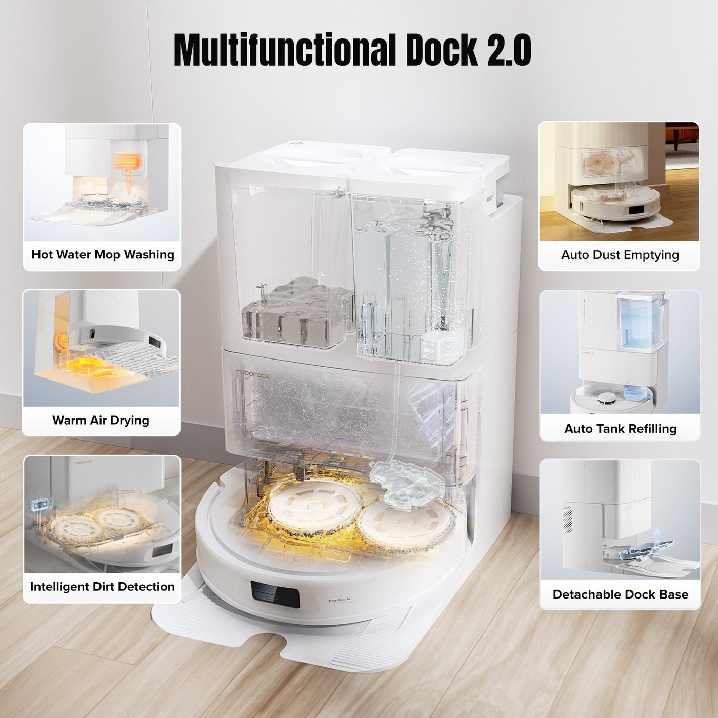 Roborock Qrevo MaxV with Multifunctional Dock 2.0 | Roborock US