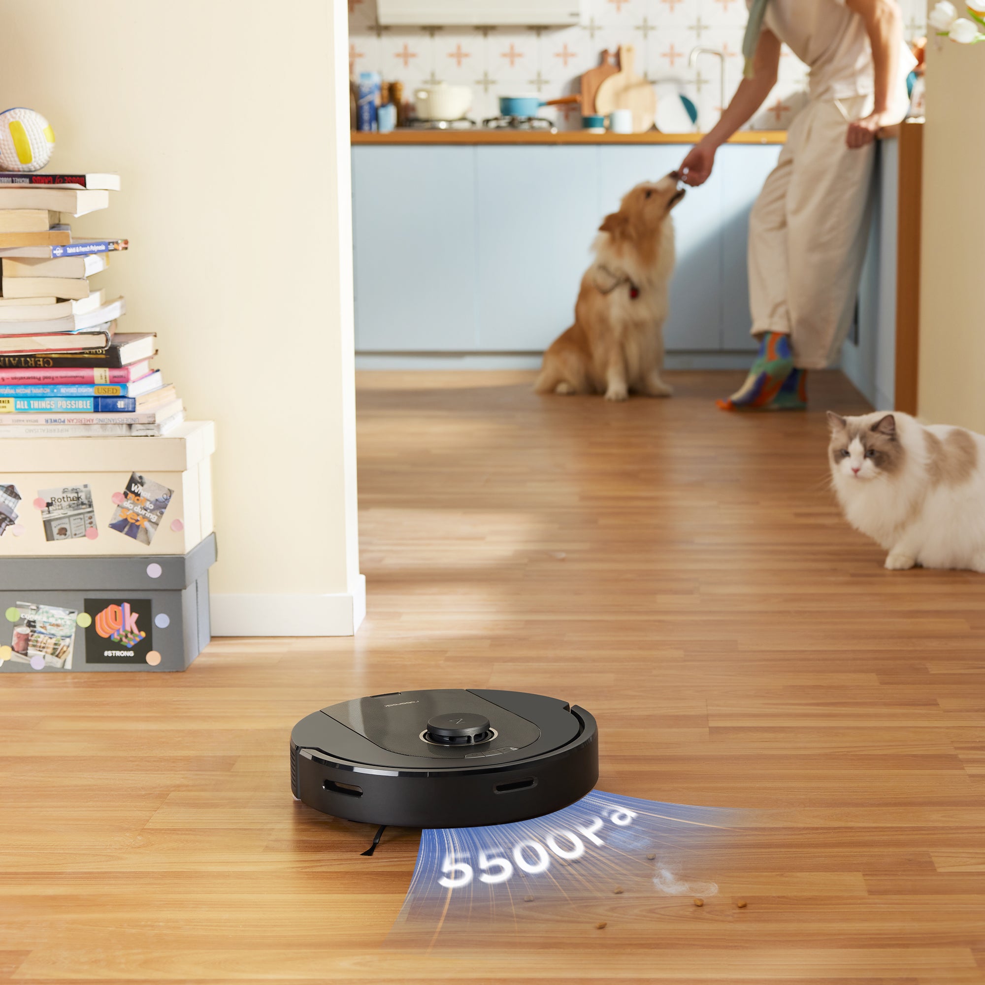 roborock Q5 Pro+ Robot Vacuum and Mop, Self-Emptying, 5500 Pa Max Suction,  DuoRoller Brush, Hands-Free Cleaning for up to 7 Weeks, Precise Navigation,  Perfect for Hard Floors, Carpets, and Pet Hair : Industrial & Scientific 