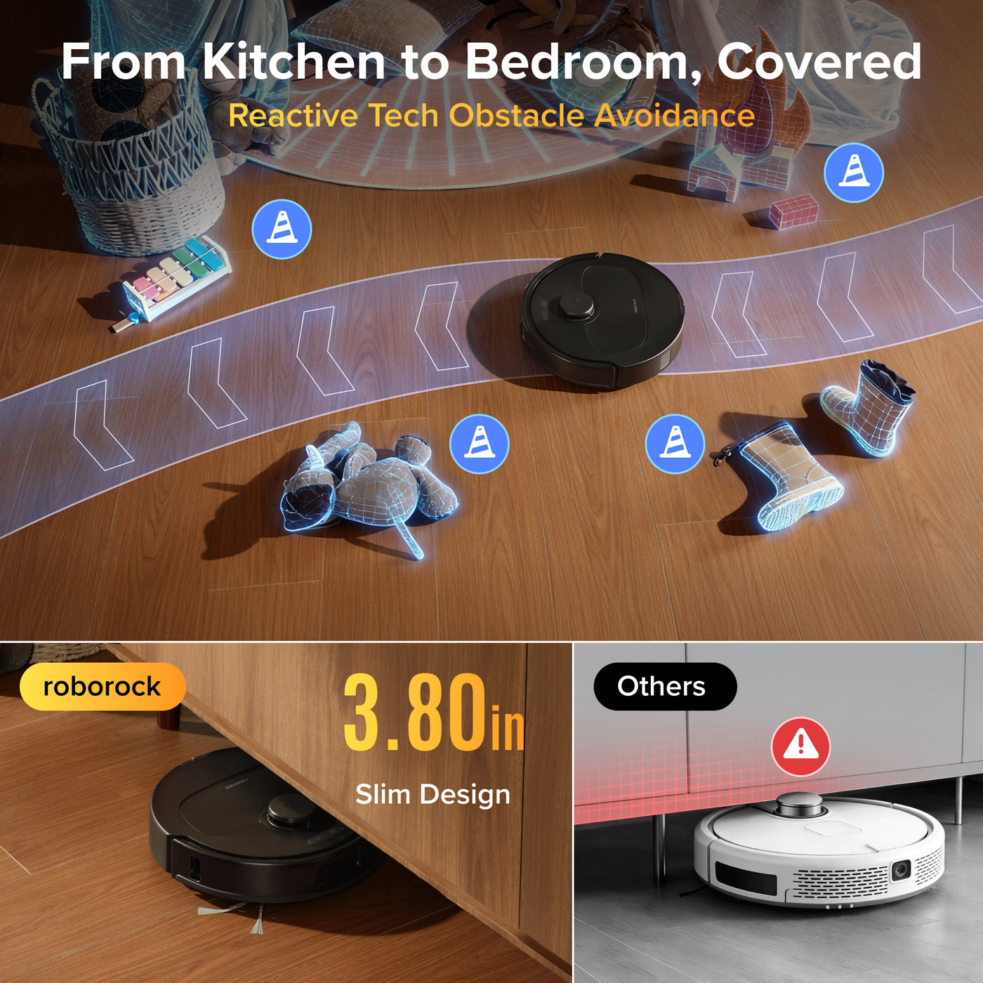 Roborock Qrevo S Pro Robot Vacuum and Mop - 18,500 Pa Suction