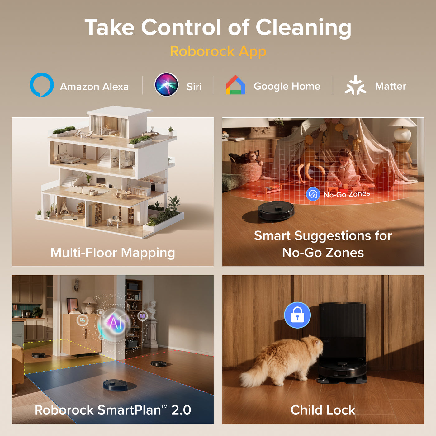 Roborock Qrevo S Pro Robot Vacuum and Mop - 18,500 Pa Suction