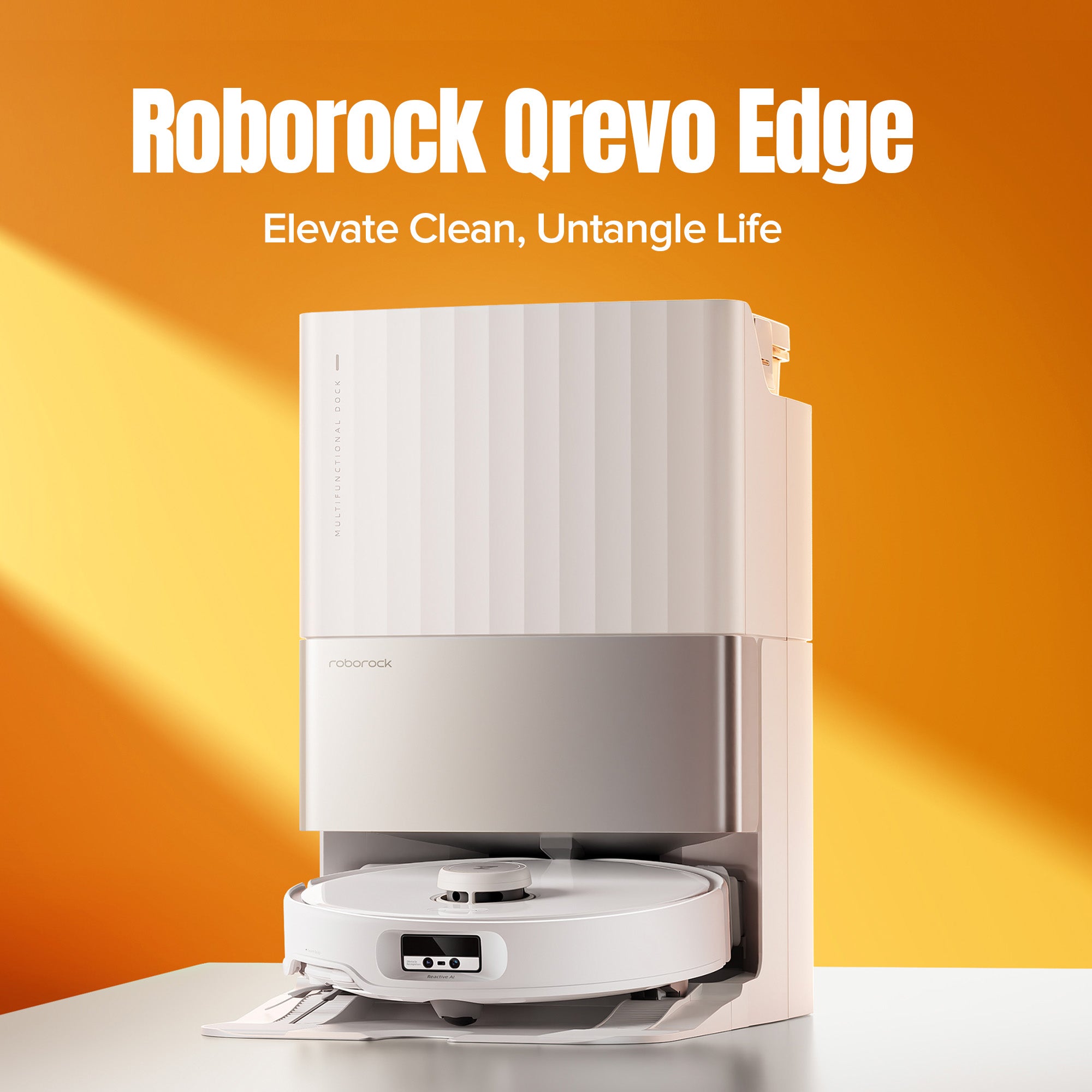 roborock Qrevo Edge Robot Vacuum and Mop Combo with 6 Packs Disposable Dust Bags Bundle