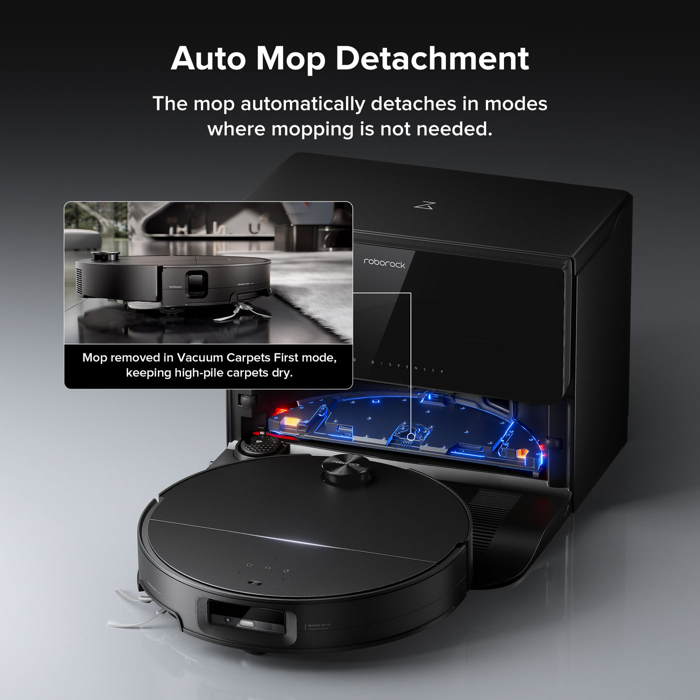 Roborock Saros 10 Robot Vacuum with Refill & Drainage System