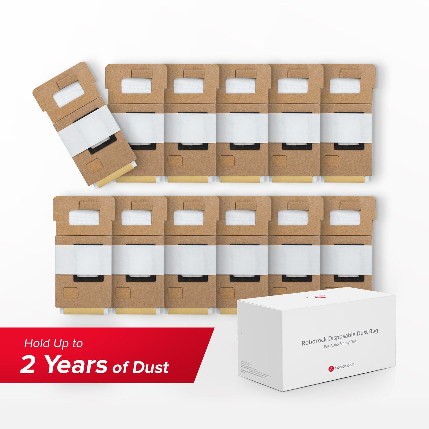 Roborock Dust Bag*12pcs for S7+ and S7 MaxV Plus (Hold Up to  display picture 1