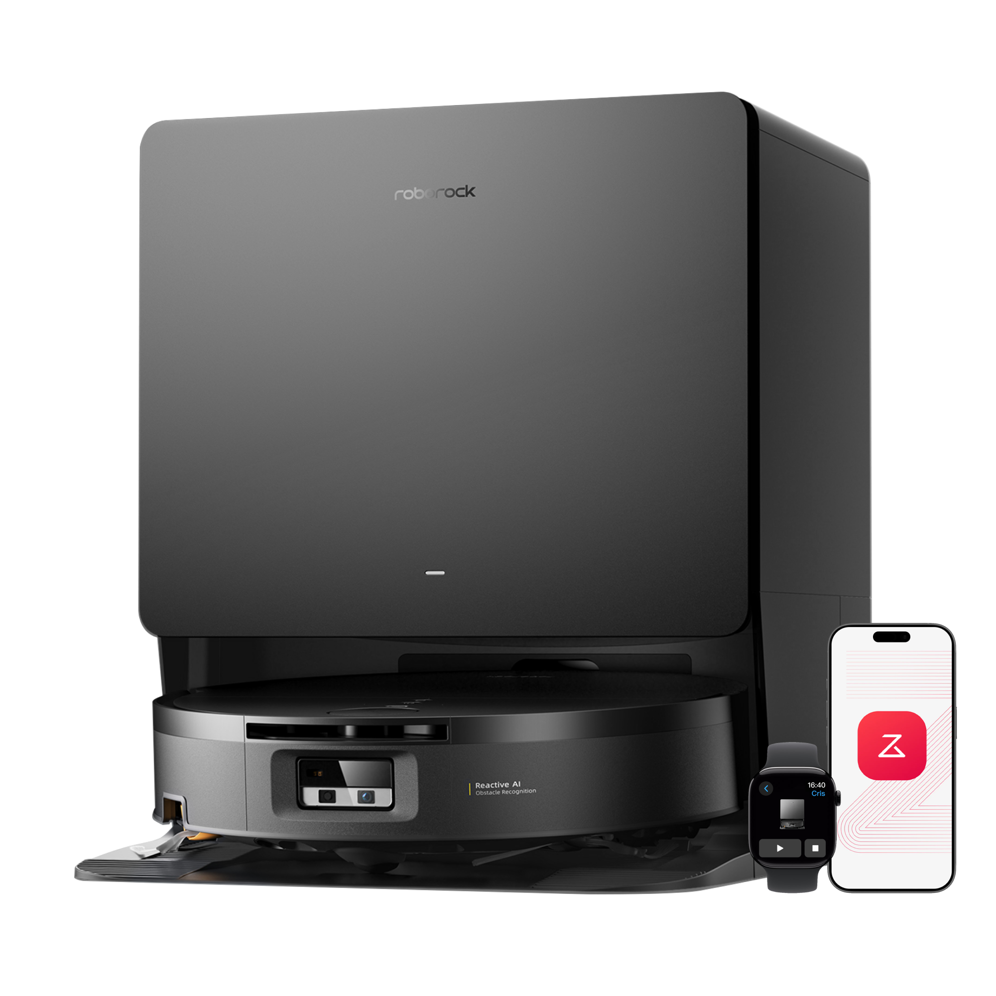 Roborock Saros 20 Flow - SpiraFlow™ 2.0 Pressurized Self-Cleaning System
