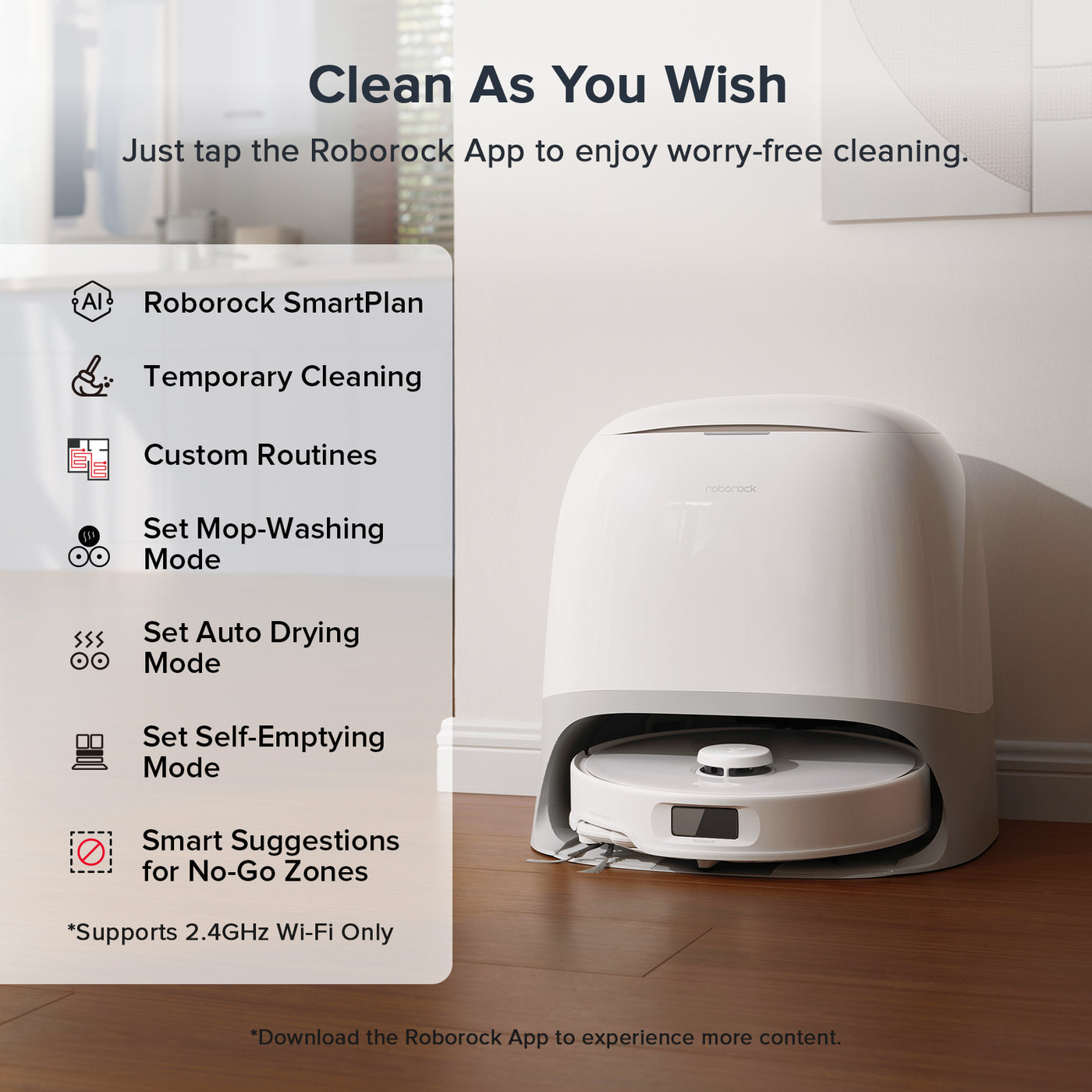 Roborock Qrevo Curv S5X Robot Vacuum with Multifunctional Dock