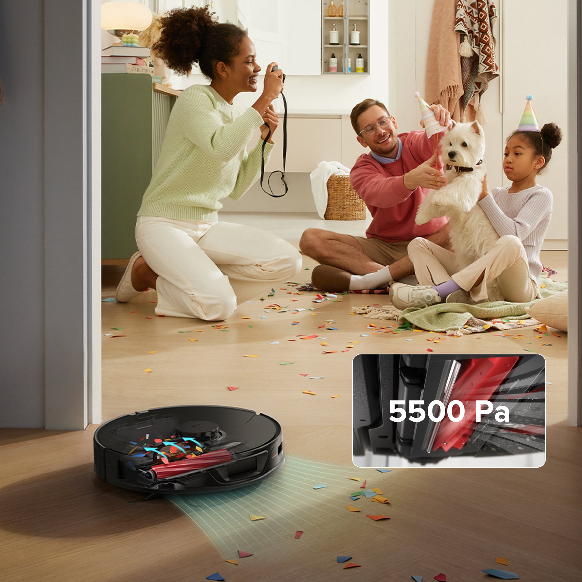  roborock S7 Max Ultra Robot Vacuum and Mop Combo, Auto Mop  Drying/ Washing, Self-Emptying, Self-Refilling, 5500Pa Suction, Reactive  Tech Obstacle Avoidance, Black (RockDock Ultra Series)