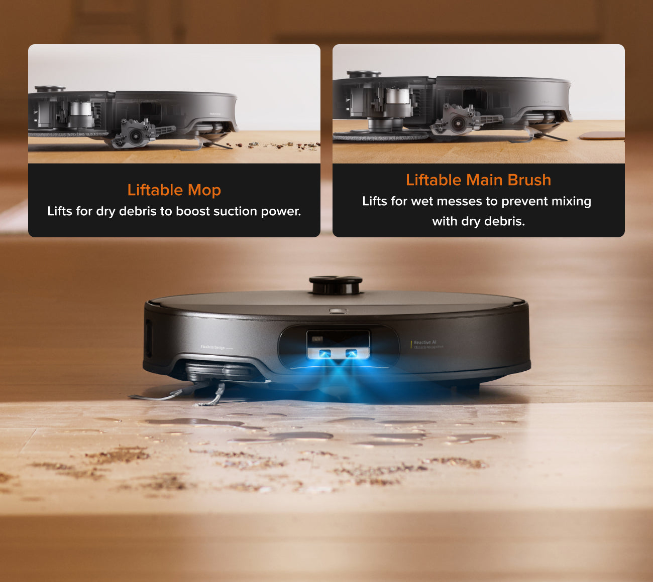 Smart Lift. Mess-Free Cleaning