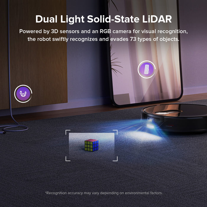 Roborock Qrevo Slim Robot Vacuum with Multifunctional Self-Cleaning Do ...