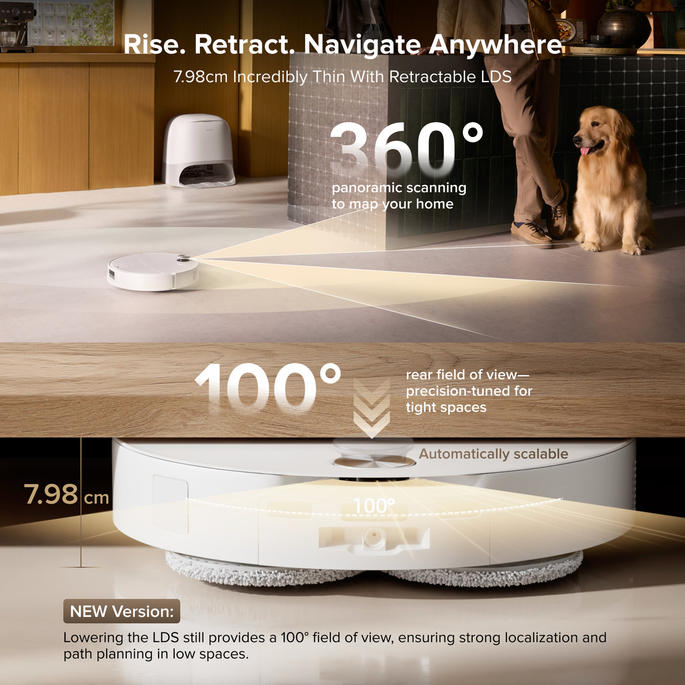 Roborock Qrevo CurvX Robot Vacuum with Multifunctional Dock 3.0