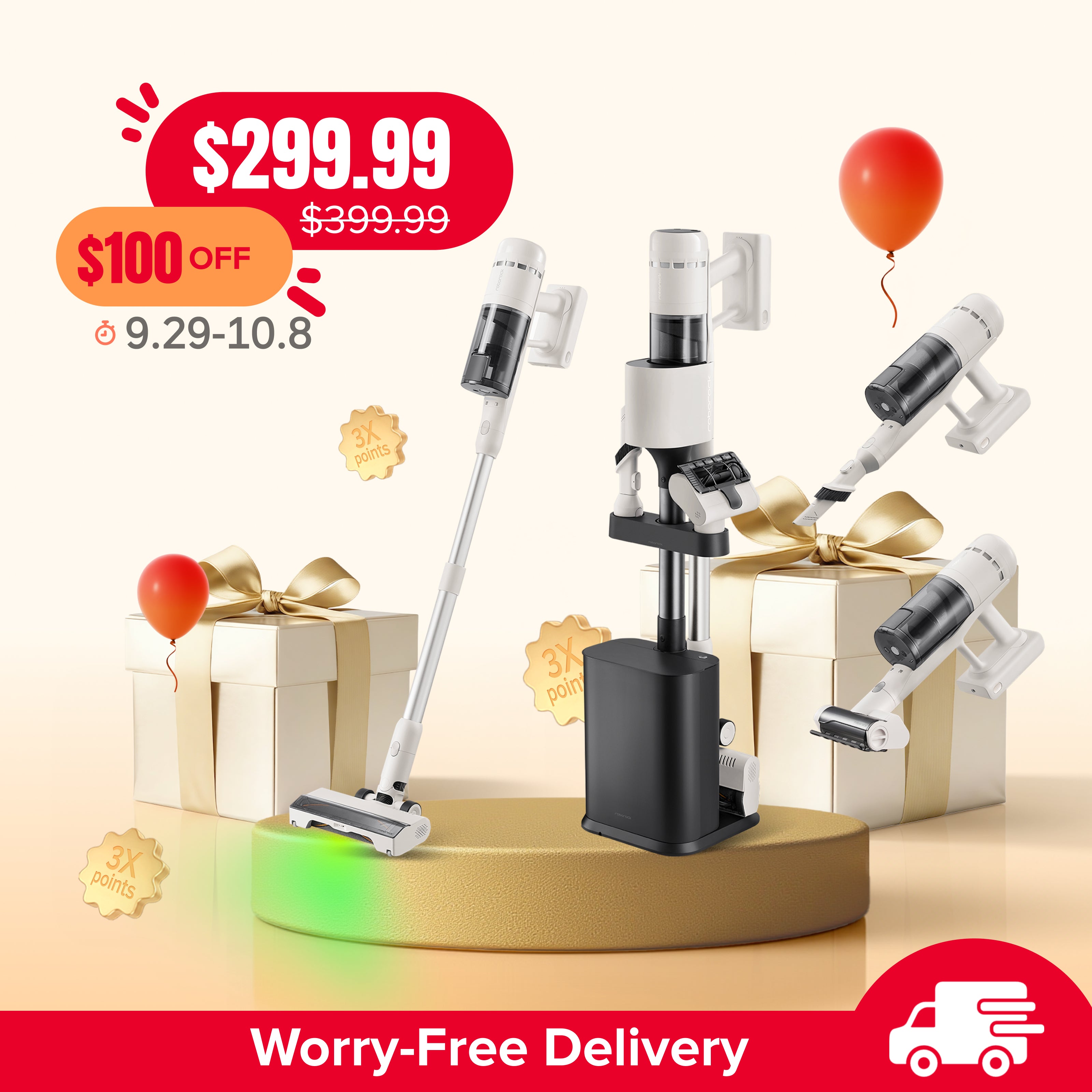 Roborock H60 Hub Cordless Stick Vacuum Cleaner