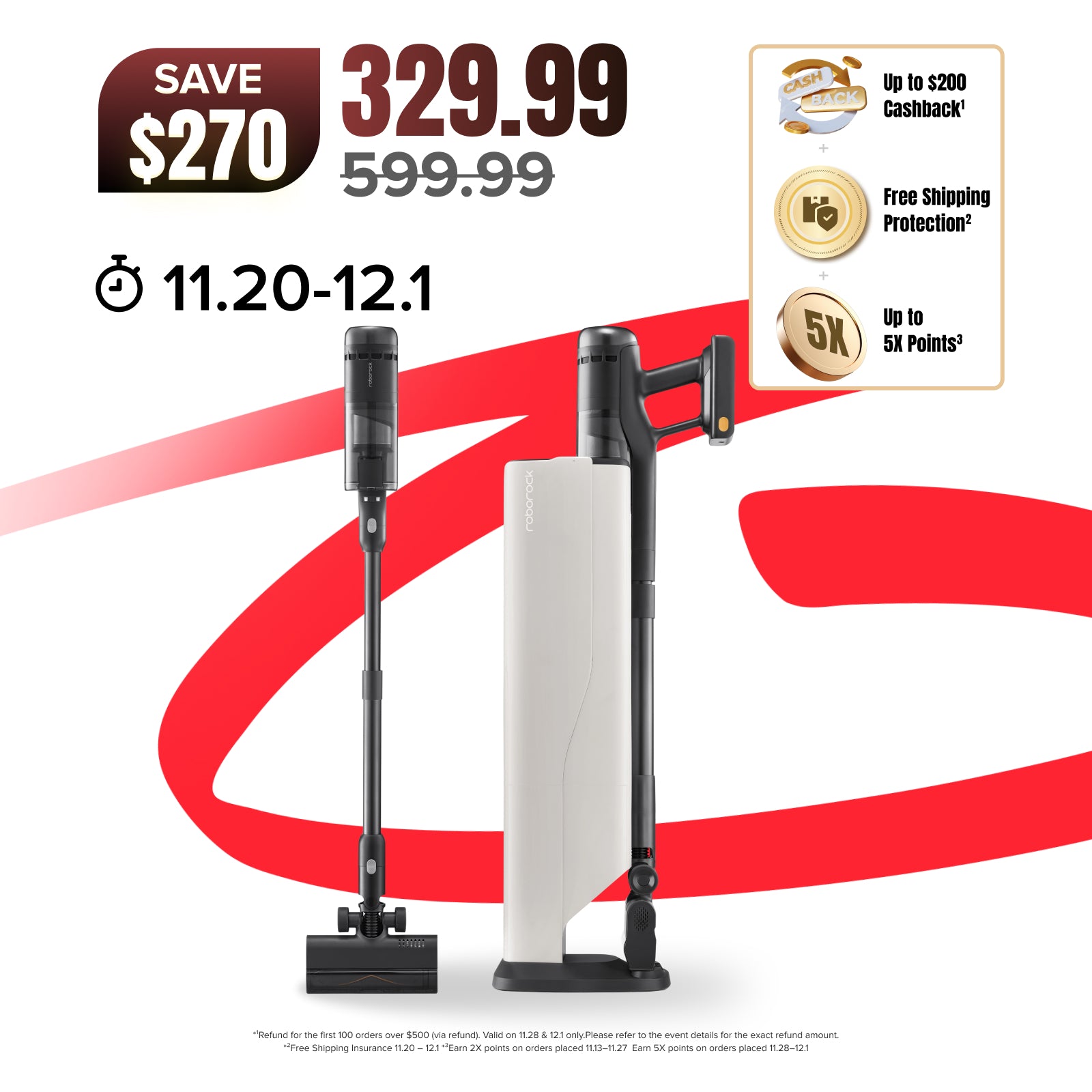 Roborock H60 Hub Ultra Cordless Stick Vacuum Cleaner