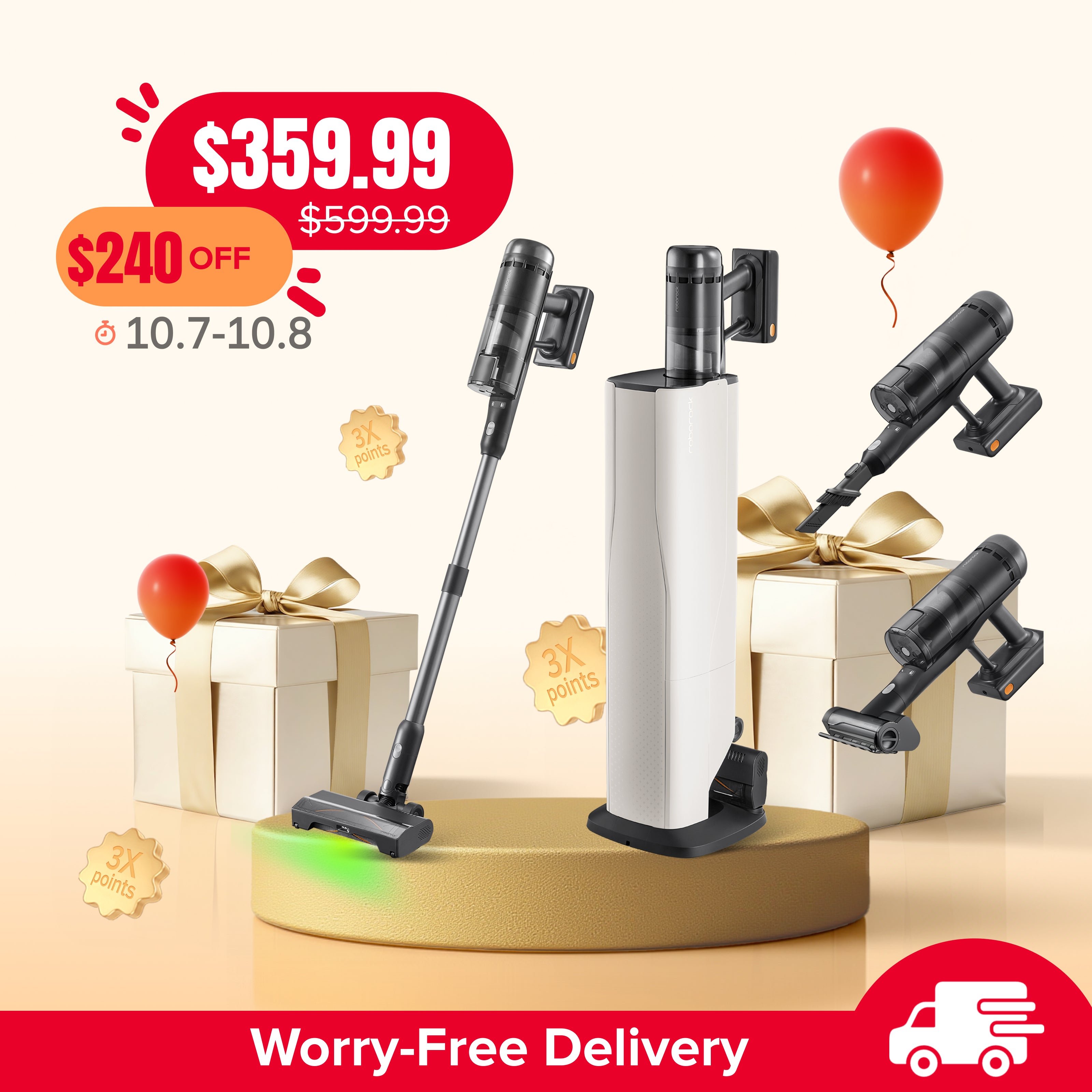 Roborock H60 Hub Ultra Cordless Stick Vacuum Cleaner