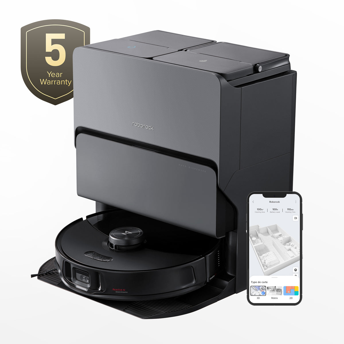 Roborock S8 MaxV Ultra - Black