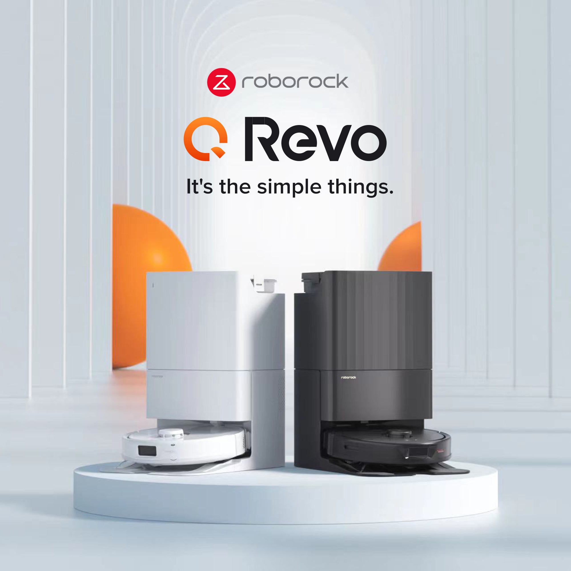 Roborock Q REVO Robot Aspirateur avec Base Multifonctionnelle Blanc