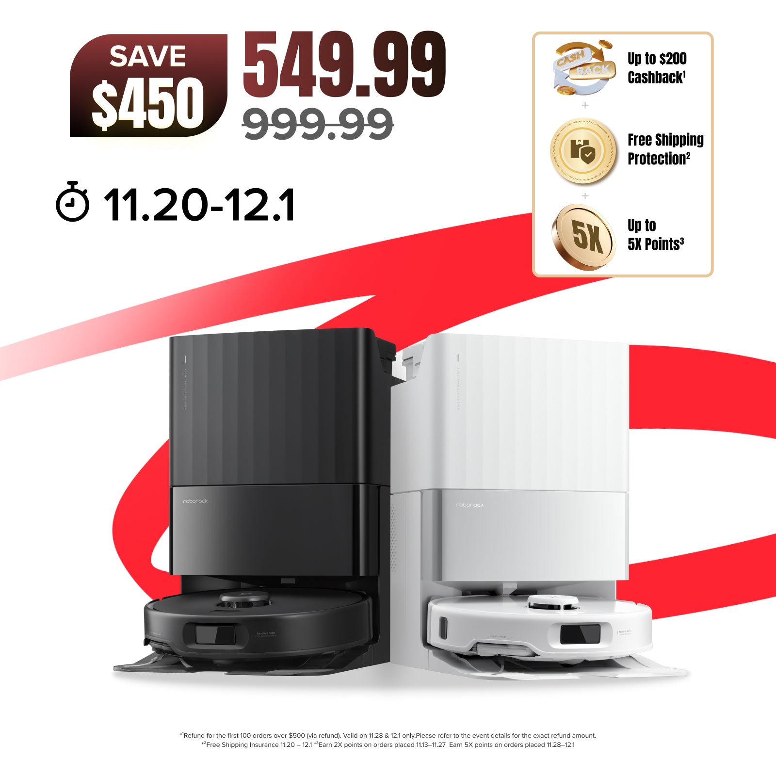 Roborock Qrevo Edge S5A Robot Vacuum with Multifunctional Dock 3.0