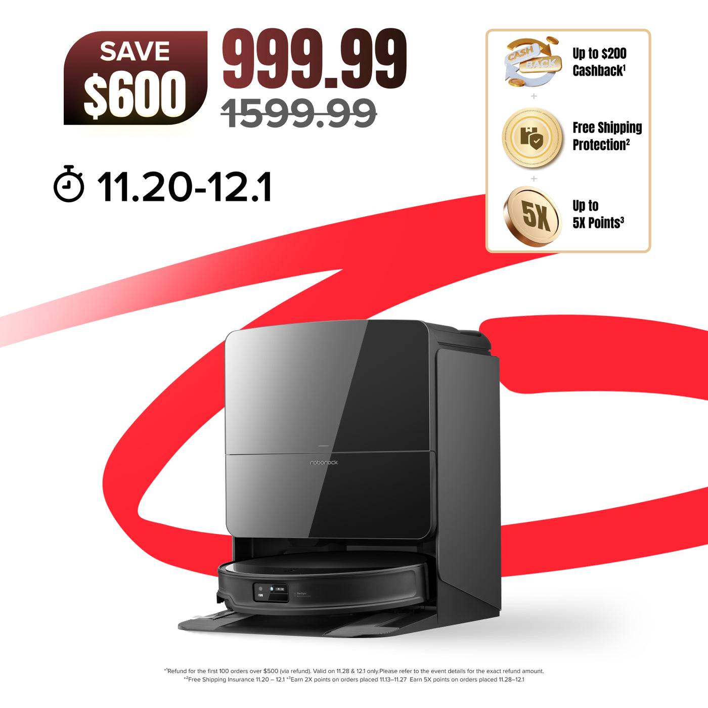 【※要コメント購入】roborock Saros10R Roborock Saros 10R Robot Vacuum with Multifunctional Dock 4.0