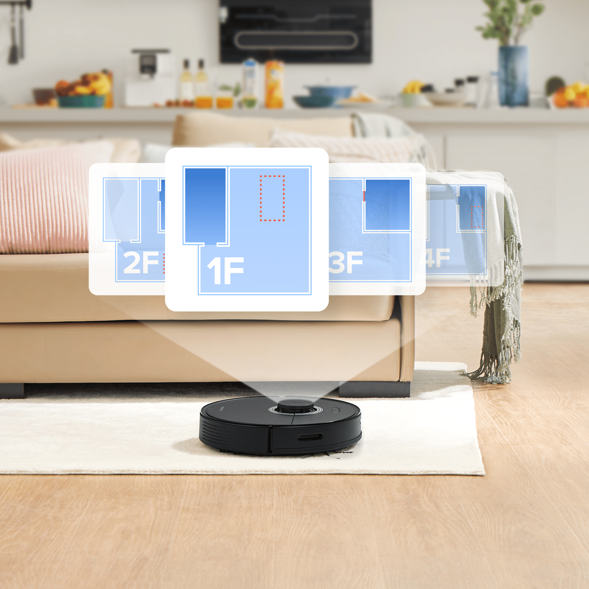 roborock Q7 Max Robot Vacuum and Mop Cleaner, 4200Pa Strong Suction, Lidar  Navigation, Multi-Level Mapping, No-Go&No-Mop Zones, 180mins Runtime, Works